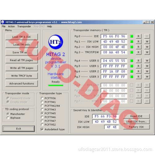 HITAG-2 V3.1 Programmer